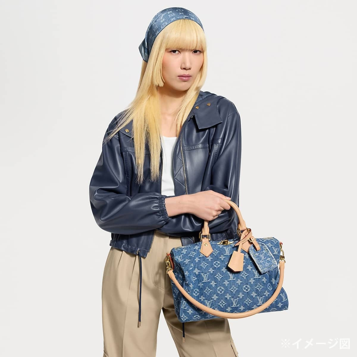 2026SS LOUIS VUITTON Handbag Speedy Soft 30 Blue Monogram Denim Gold HW M14430[BRAND NEW][Authentic]