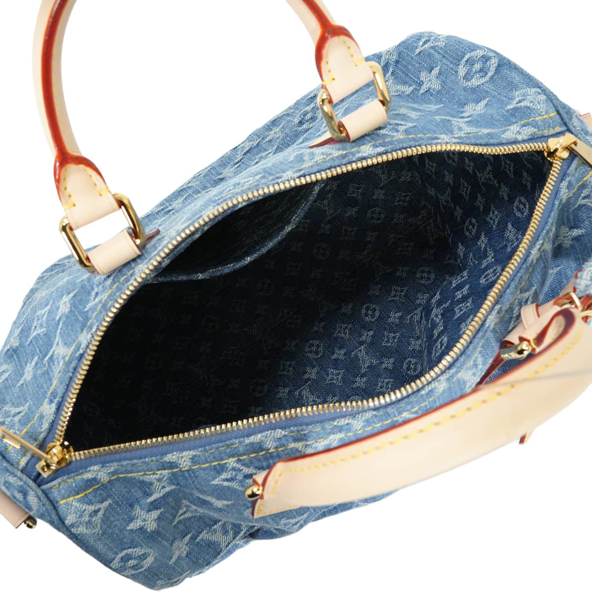 2026SS LOUIS VUITTON Handbag Speedy Soft 30 Blue Monogram Denim Gold HW M14430[BRAND NEW][Authentic]