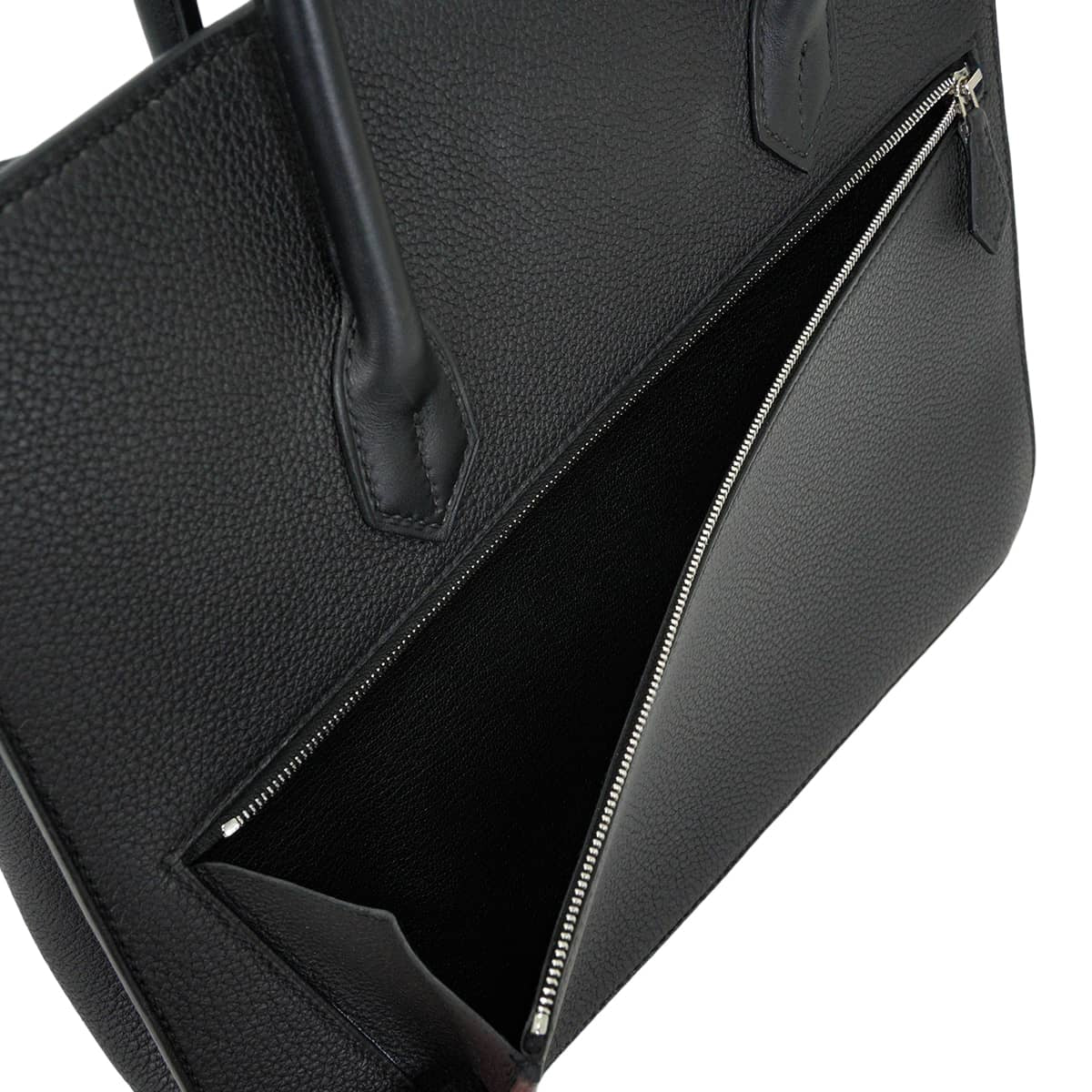 [Pre-loved] 2022AW Limited HERMES Handbag Birkin30 en Desordre Noir (Black) Veau Swift/Veau Togo/Vache Hunter Silver HW Stamp U[USED SA][Authentic]