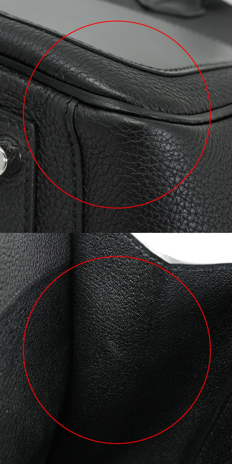 [Pre-loved] 2022AW Limited HERMES Handbag Birkin30 en Desordre Noir (Black) Veau Swift/Veau Togo/Vache Hunter Silver HW Stamp U[USED SA][Authentic]