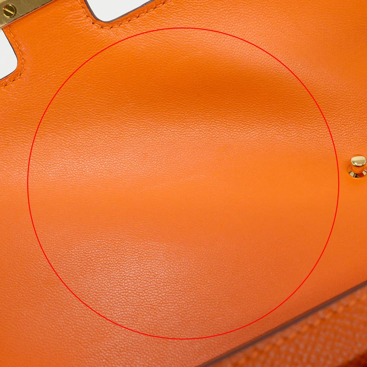 [Pre-loved] HERMES long wallet Constance Long wallet To Go Orange Veau Epsom Gold HW Stamp B[LIKE NEW][Authentic]