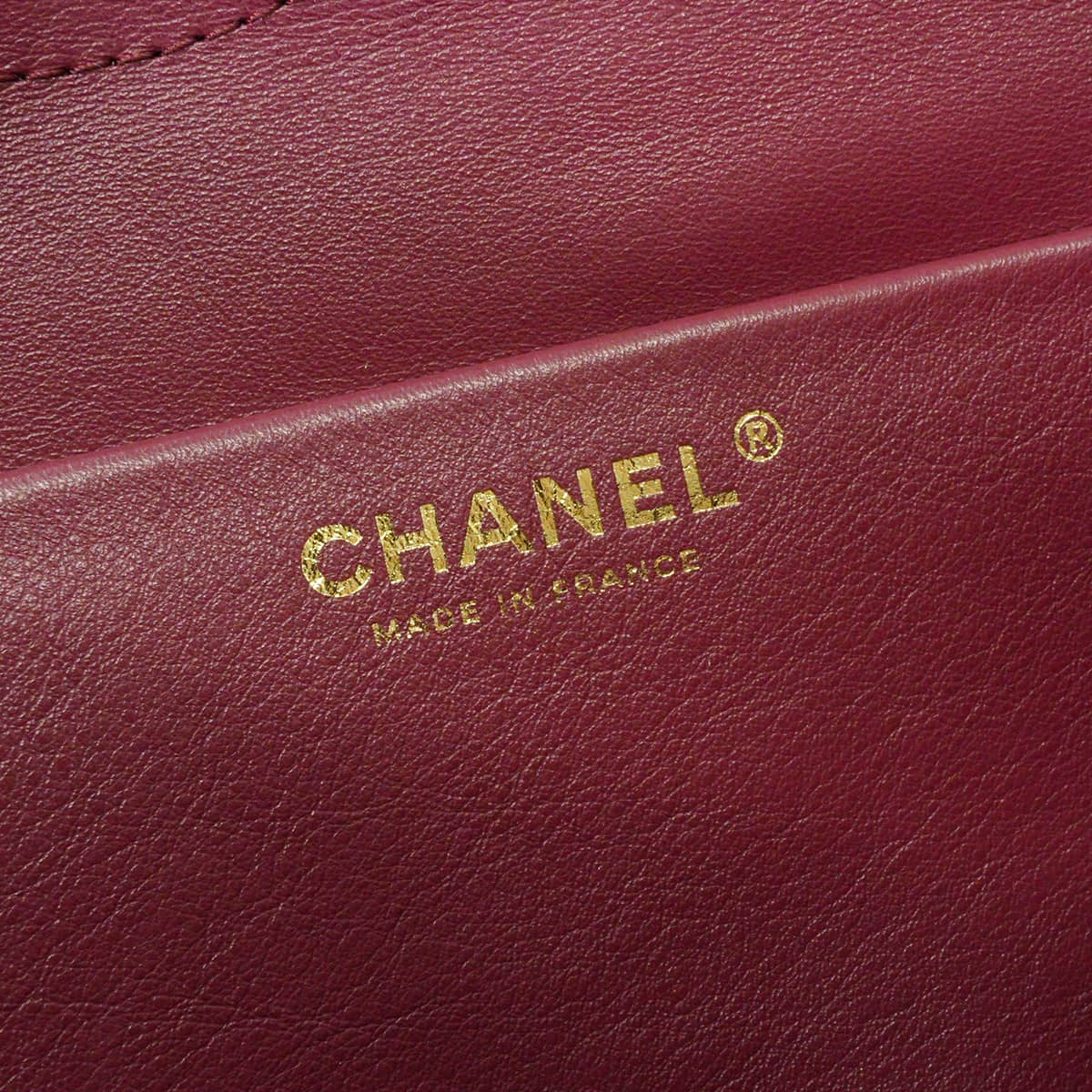 2026 Metiers d'Art Collection CHANEL Handbag MaxiDark khaki/burgundy Graind Calf(Caviarskin) Gold HW AS6231[EXCELLENT][Authentic]
