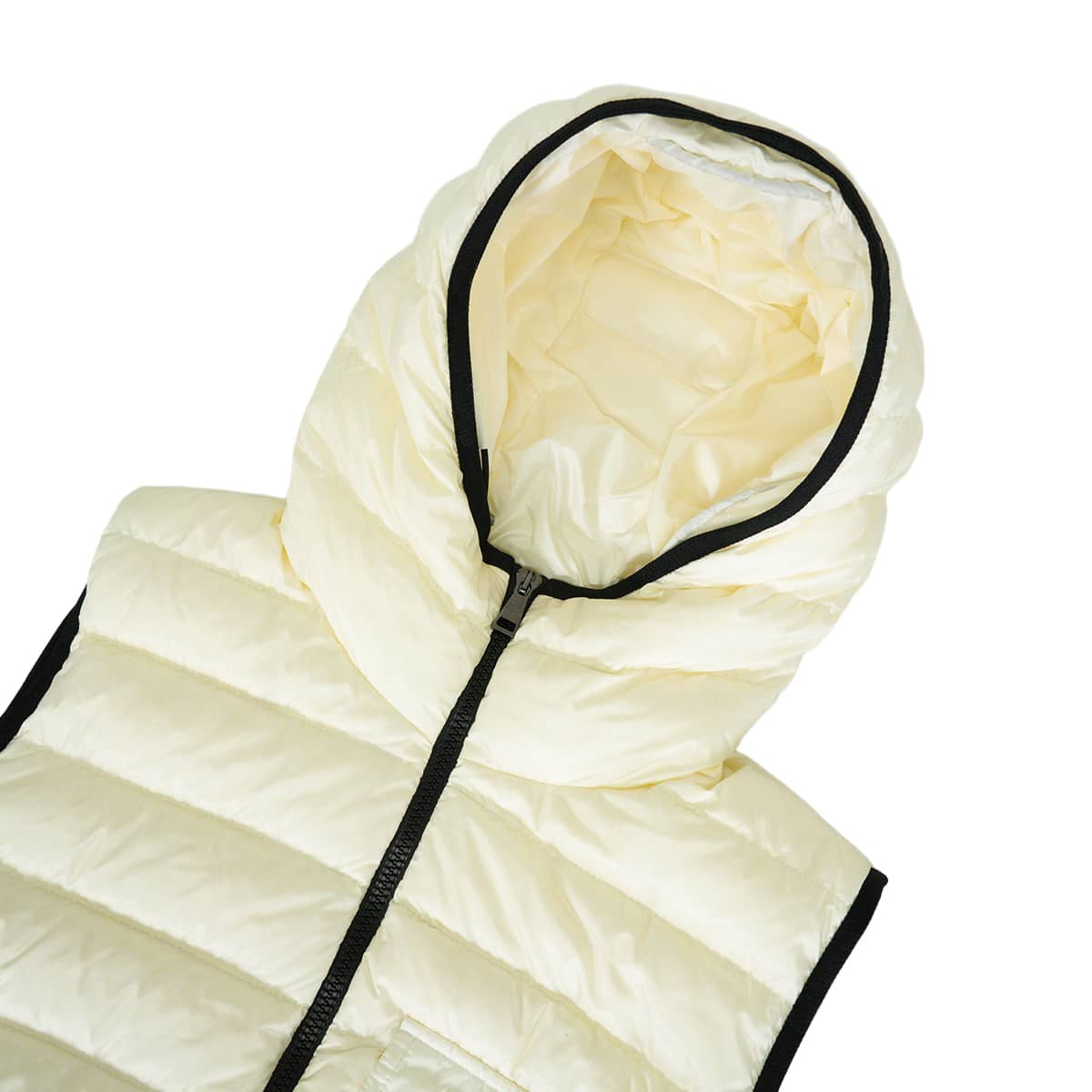[Pre-loved] 2021AW MONCLER Down vest GLYCO Blanc (White) Down/Feather #5 H10931A00062[LIKE NEW][Authentic]