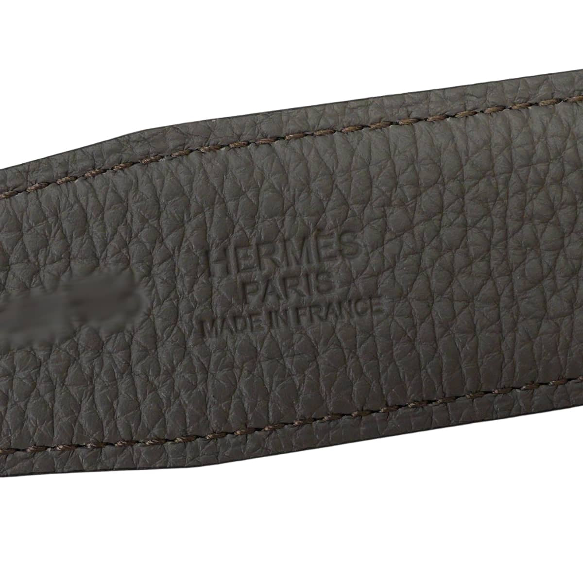 HERMES belt H Constance 32 Reversible #90 Noir (Black)/Etain Box Calf/Veau Togo Silver HW Stamp G[BRAND NEW][Authentic]