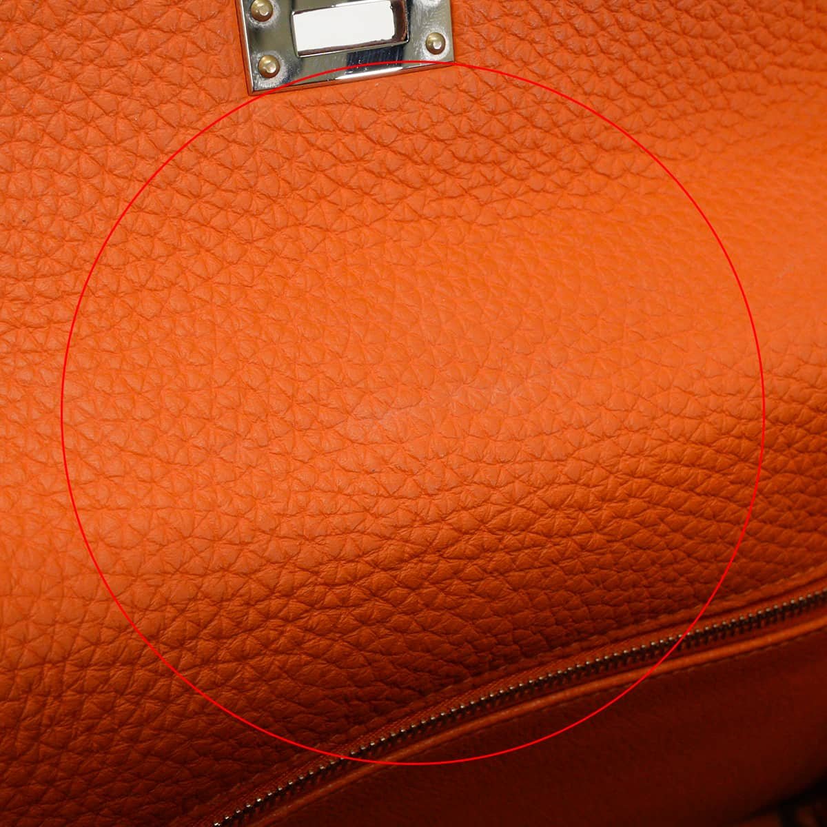 [Pre-loved] HERMES Shoulder bag Kelly25 Retourne Orange Veau Togo Silver HW Stamp □R[LIKE NEW][Authentic]