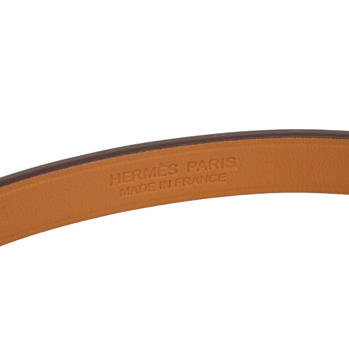 HERMES necklace Choker Mini Kelly Etoupe Veau Swift Rose Gold HW Stamp W[EXCELLENT][Authentic]