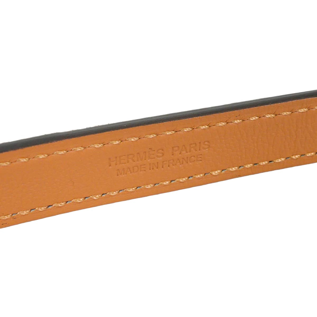 HERMES belt Pop H 15 Feu Orange Veau Epsom/Lacquer #70 Gold HW Stamp W[EXCELLENT][Authentic]