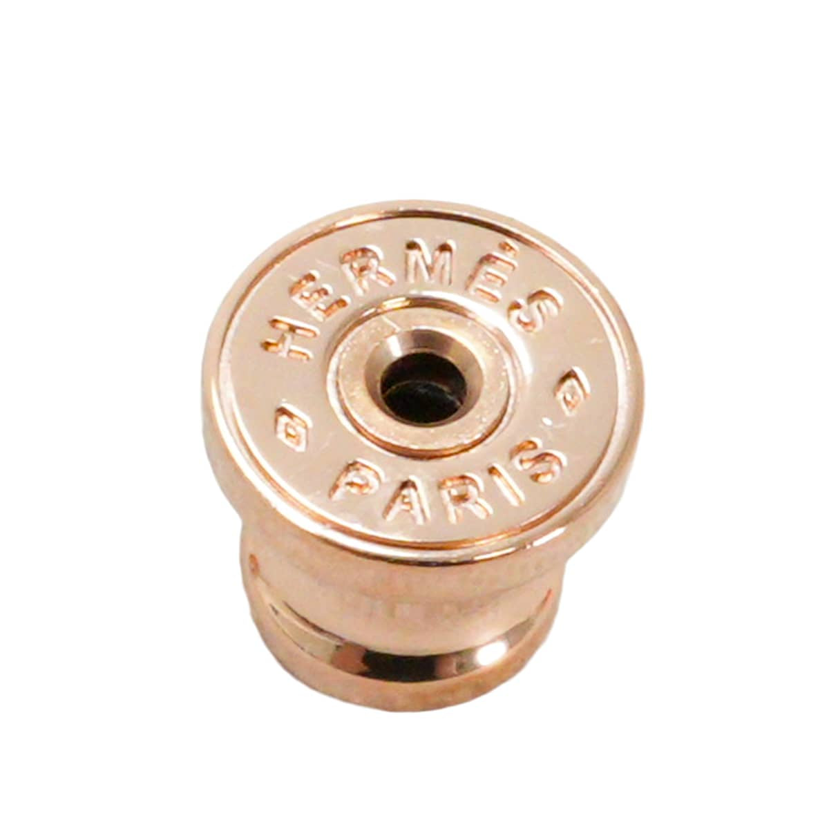 HERMES pierced earring Mini Pop H Earring RocabarBeaute Rose Gold plated/Lacquer[BRAND NEW][Authentic]