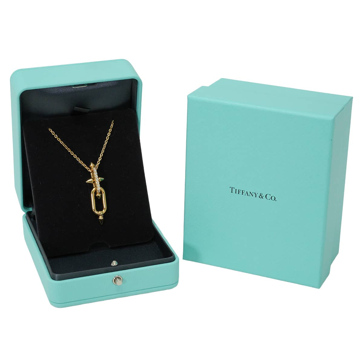 [Pre-loved] TIFFANY&Co. necklace Titan by Pharrell Williams Gold K18/Diamond 73471109[LIKE NEW][Authentic]
