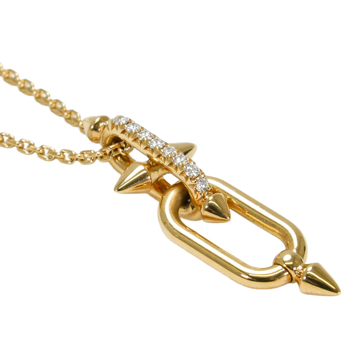 [Pre-loved] TIFFANY&Co. necklace Titan by Pharrell Williams Gold K18/Diamond 73471109[LIKE NEW][Authentic]