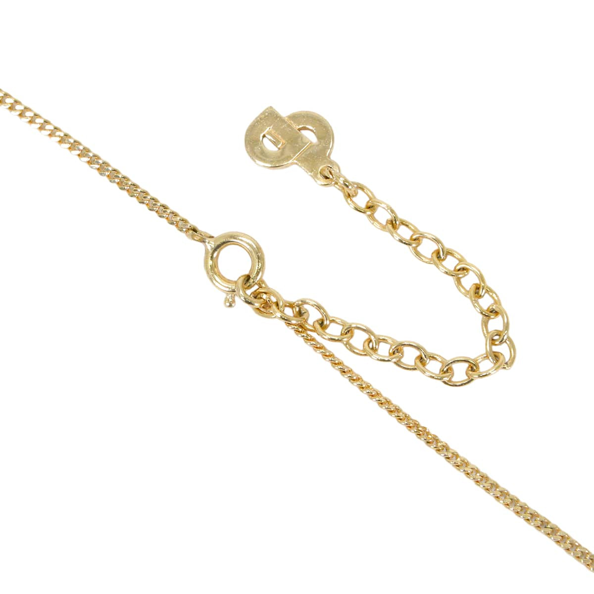 [Pre-loved] Dior necklace Vintage CD logo Gold[LIKE NEW][Authentic]