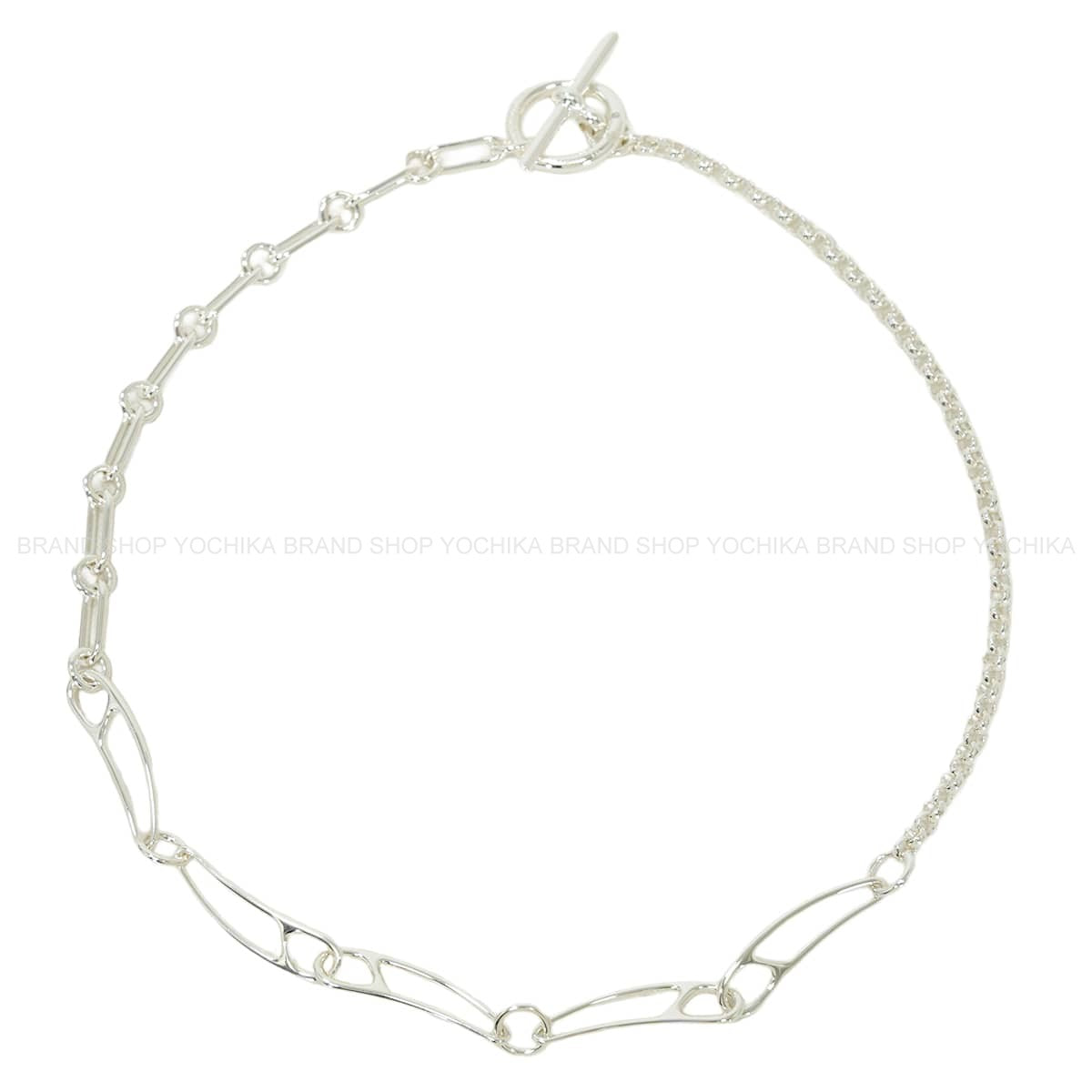 HERMES necklace Chaine D'ancre Punk MM #LG Silver Silver925 (SV925 Ag925)[EXCELLENT][Authentic]