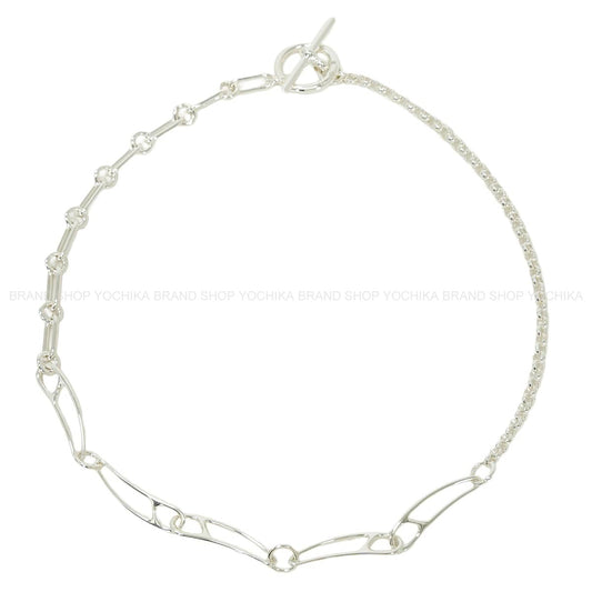 HERMES necklace Chaine D'ancre Punk MM #LG Silver Silver925 (SV925 Ag925)[EXCELLENT][Authentic]