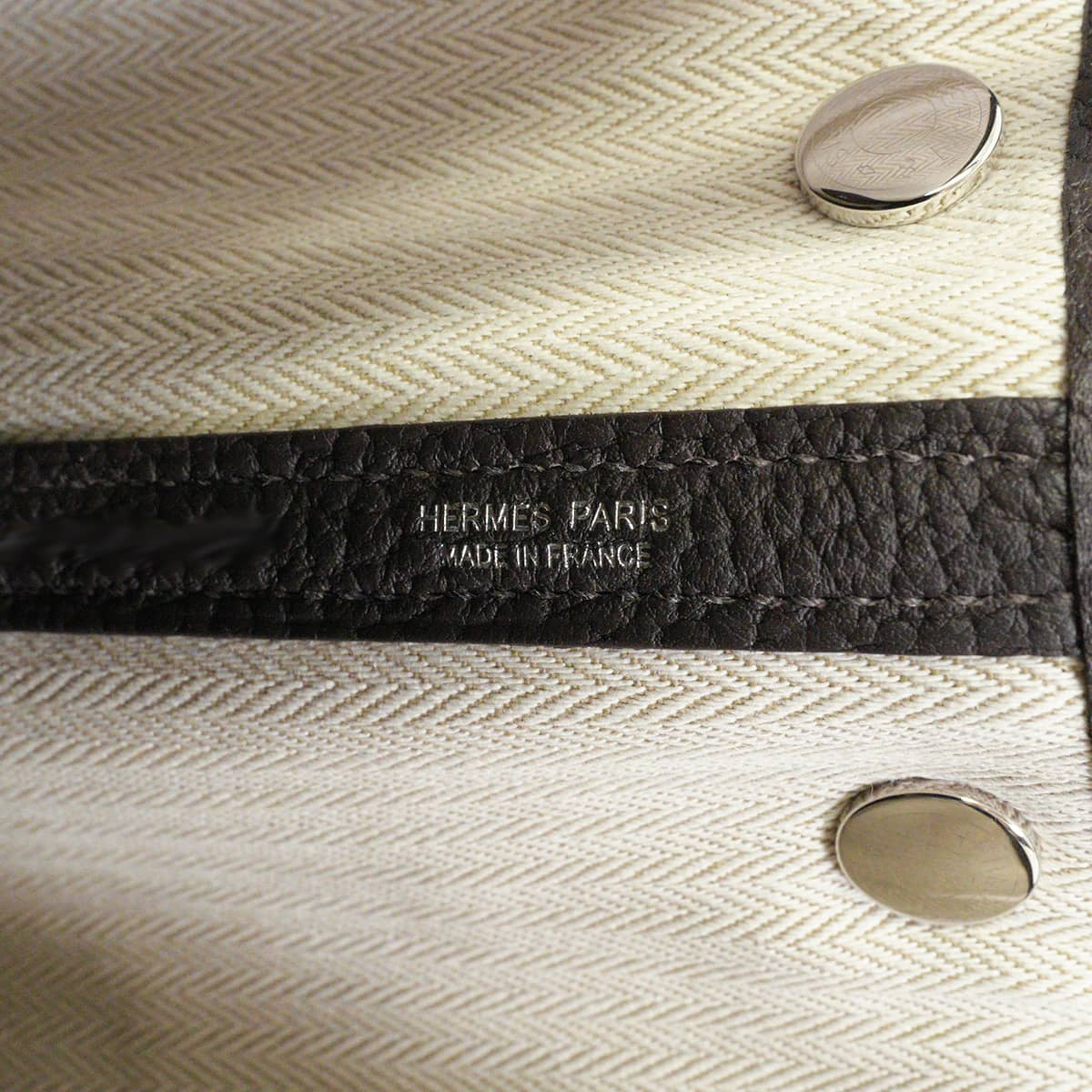 HERMES tote bag Garden Party 30 TPM Bai Brun Veau Negonda Silver HW Stamp G[BRAND NEW][Authentic]