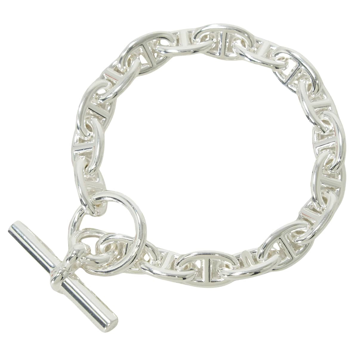 HERMES bracelet Chaine D'ancre PM 18 Links Silver Silver925 (SV925 Ag925)[EXCELLENT][Authentic]