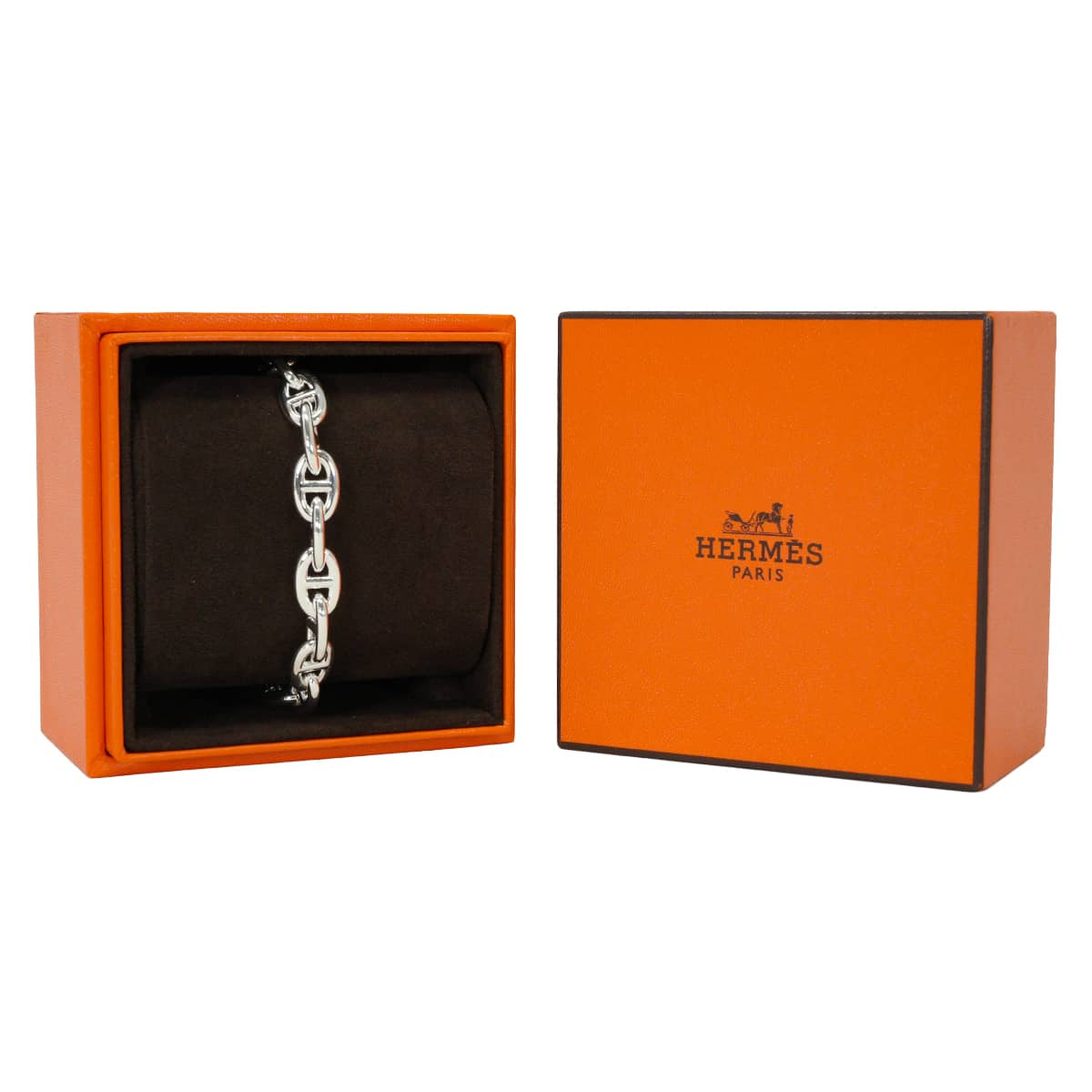 HERMES bracelet Chaine D'ancre PM 18 Links Silver Silver925 (SV925 Ag925)[EXCELLENT][Authentic]