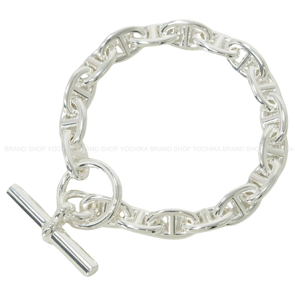 HERMES bracelet Chaine D'ancre PM 18 Links Silver Silver925 (SV925 Ag925)[EXCELLENT][Authentic]
