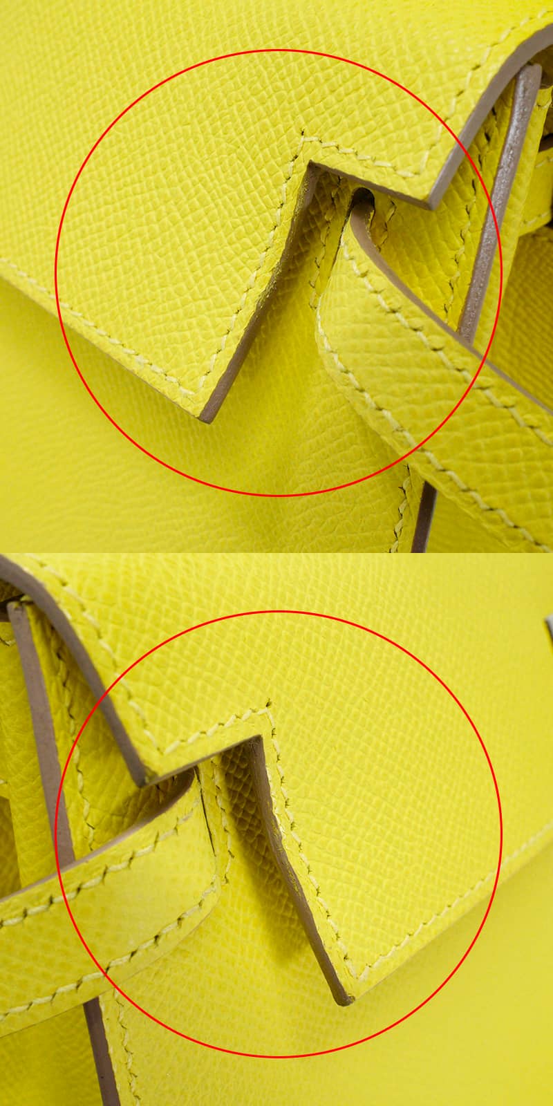 [Pre-loved] HERMES Shoulder bag Kelly25 Sellier Lime Veau Epsom Silver HW Stamp B[LIKE NEW][Authentic]