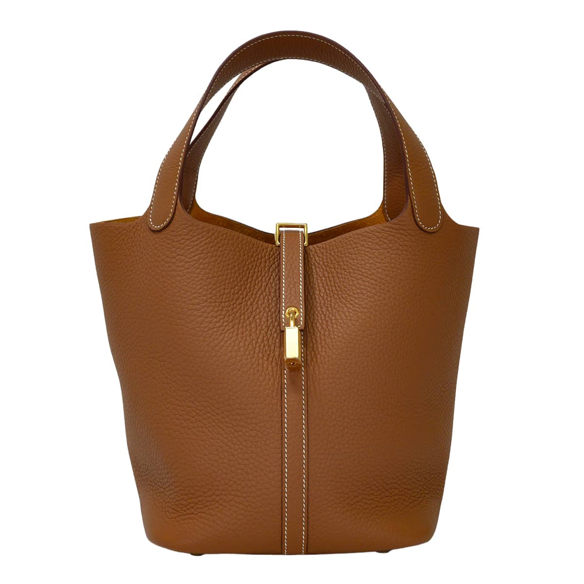 HERMES Handbag Picotin Lock 22 MM Gold Taurillon Clemence Gold HW Stamp G[BRAND NEW][Authentic]