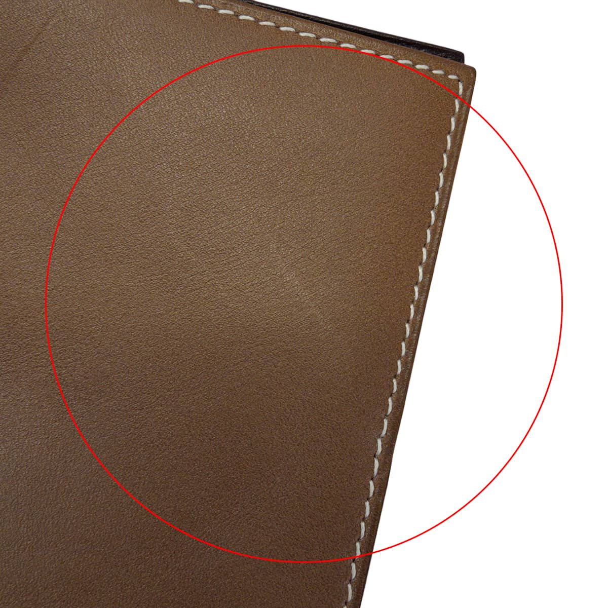 [Pre-loved] HERMES Notebook cover Agenda Cover GM Plume Print Etoupe/Ebene Veau Swift Silver HW Stamp □M[LIKE NEW][Authentic]