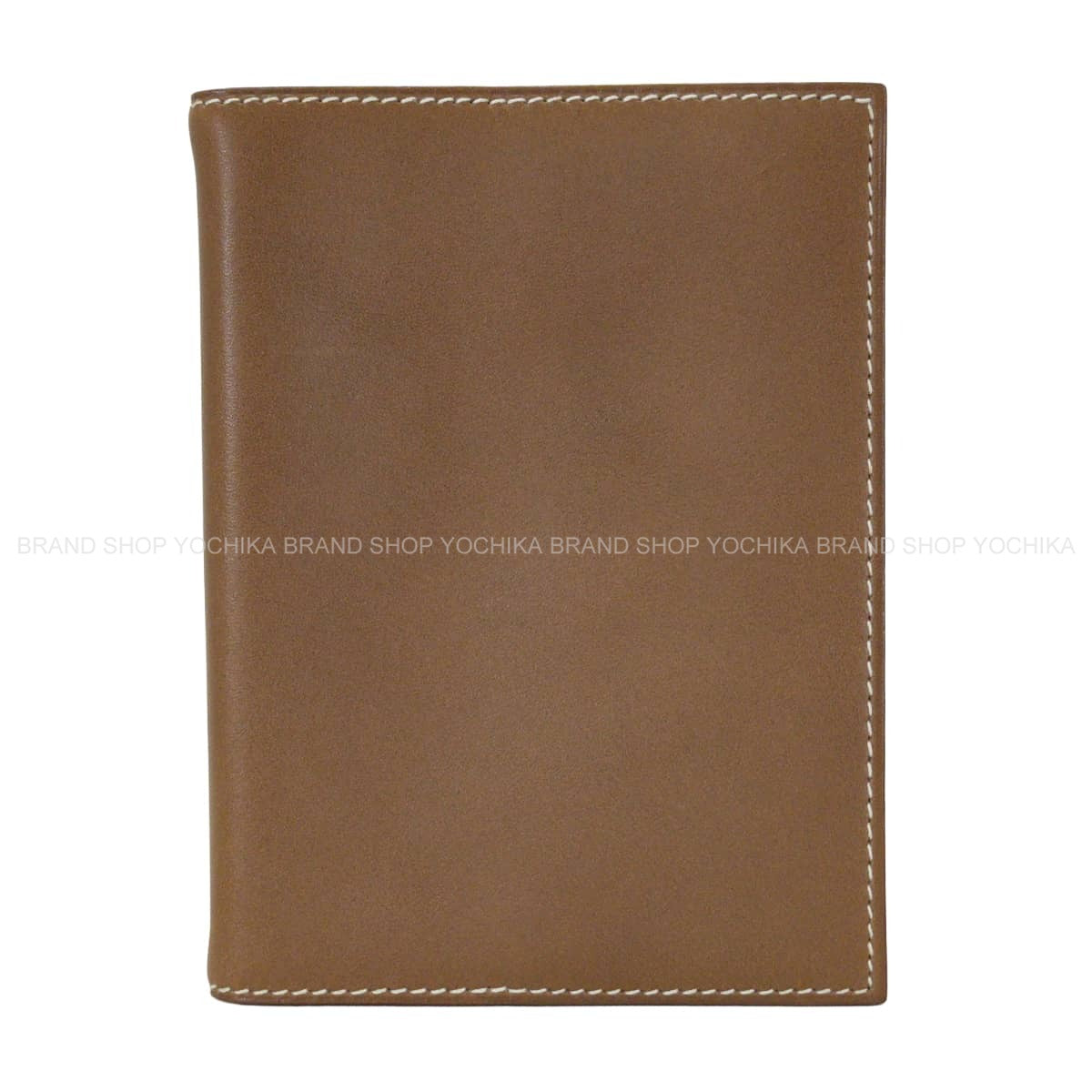 [Pre-loved] HERMES Notebook cover Agenda Cover GM Plume Print Etoupe/Ebene Veau Swift Silver HW Stamp □M[LIKE NEW][Authentic]
