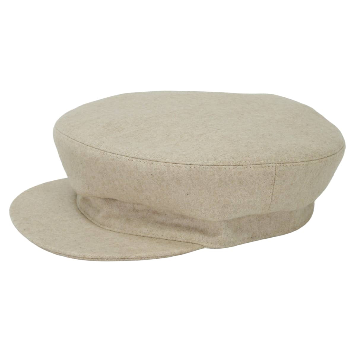 [Pre-loved] HERMES Casquette Hat Sellier buttons Deauville Beige Cashmere Silver HW[LIKE NEW][Authentic]