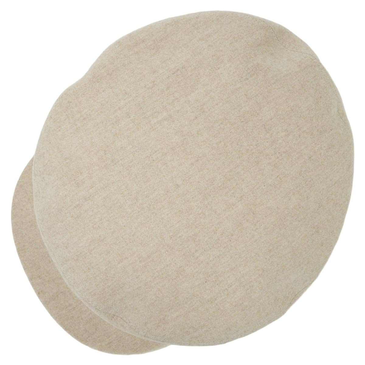 [Pre-loved] HERMES Casquette Hat Sellier buttons Deauville Beige Cashmere Silver HW[LIKE NEW][Authentic]