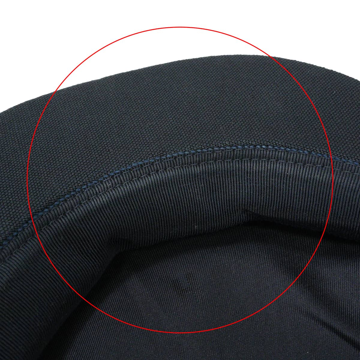 [Pre-loved] HERMES Casquette Casquette Sellier buttons Cavale pop MarineVert/Blanc(White) Linen Cotton/Polyurethane Silver HW[LIKE NEW][Authentic]