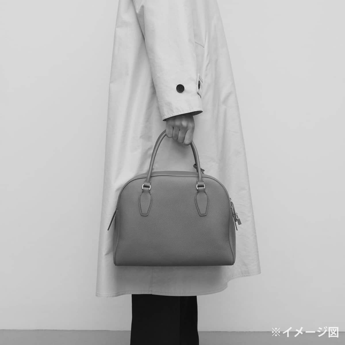 [Pre-loved] The Row Handbag INDIA 12.00Deep Brown Deerskin Silver HW W1595L23[LIKE NEW][Authentic]