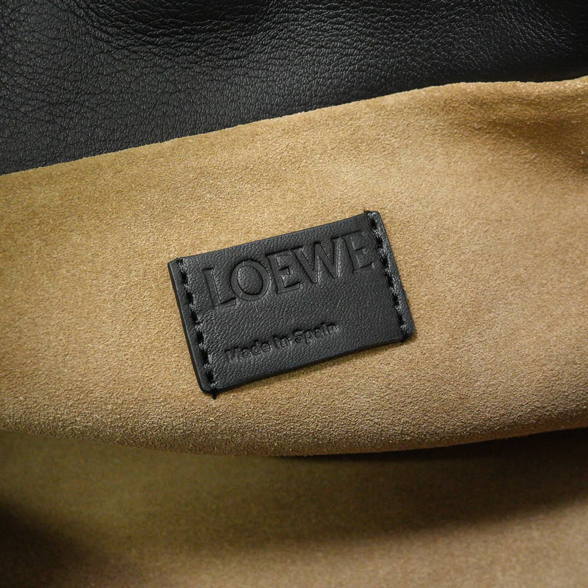 [Pre-loved] LOEWE Shoulder bag Flamenco Clutch Medium Noir (Black) Nappa calfskin Gold HW A4111FC1XD4[LIKE NEW][Authentic]