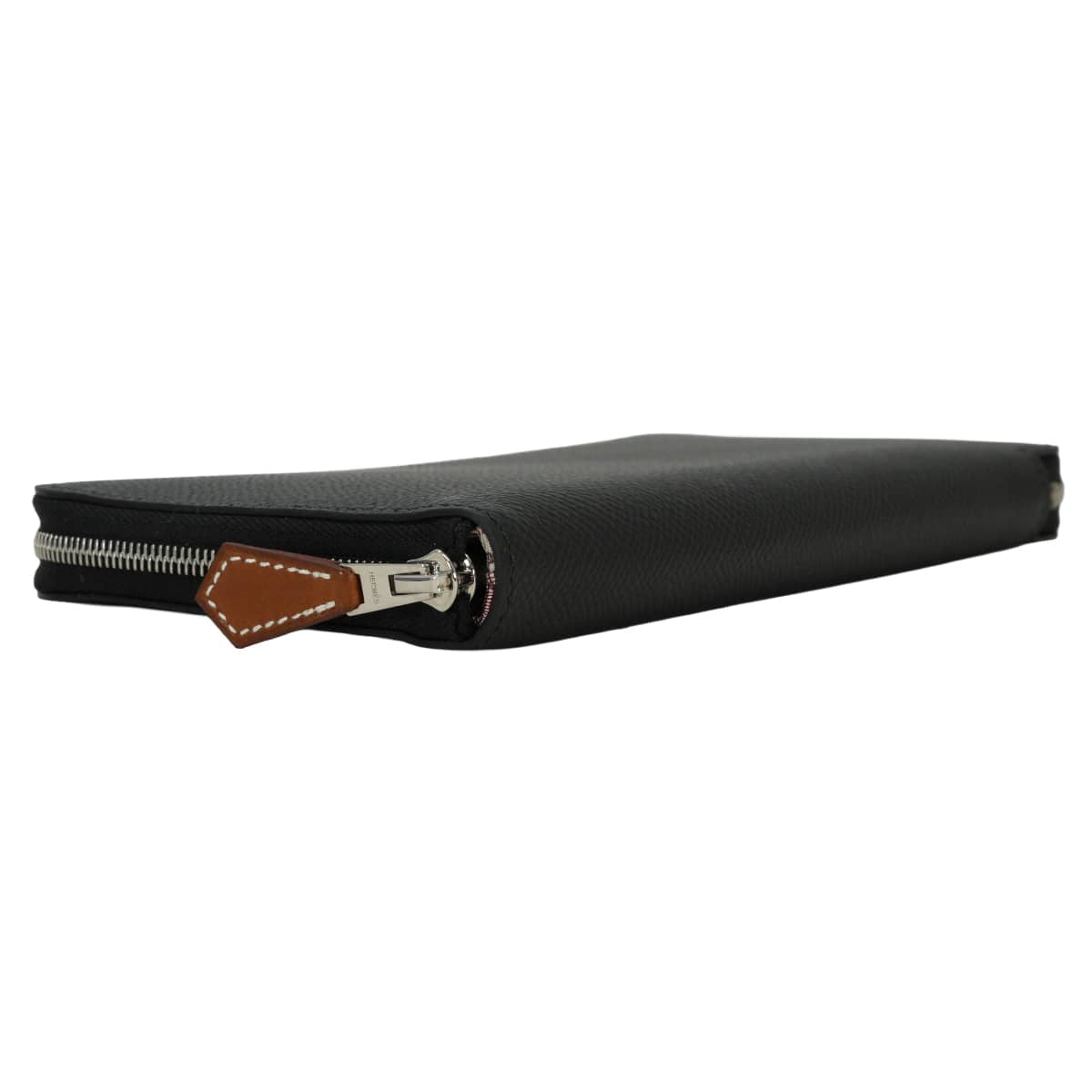 HERMES long wallet Azap Silk'in Long Della Cavalleria Noir (Black)/Bleu Paradis/Gris Perle Veau Epsom/Veau Barenia/Silk100% Silver HW Stamp G[BRAND NEW][Authentic]