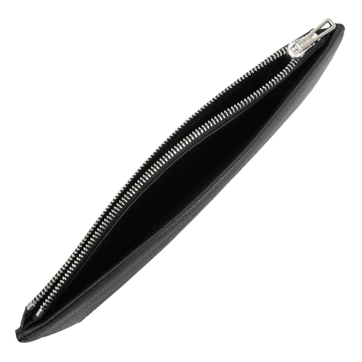 HERMES long wallet Plipla Long Noir (Black) Veau Epsom Silver HW Stamp K[EXCELLENT][Authentic]