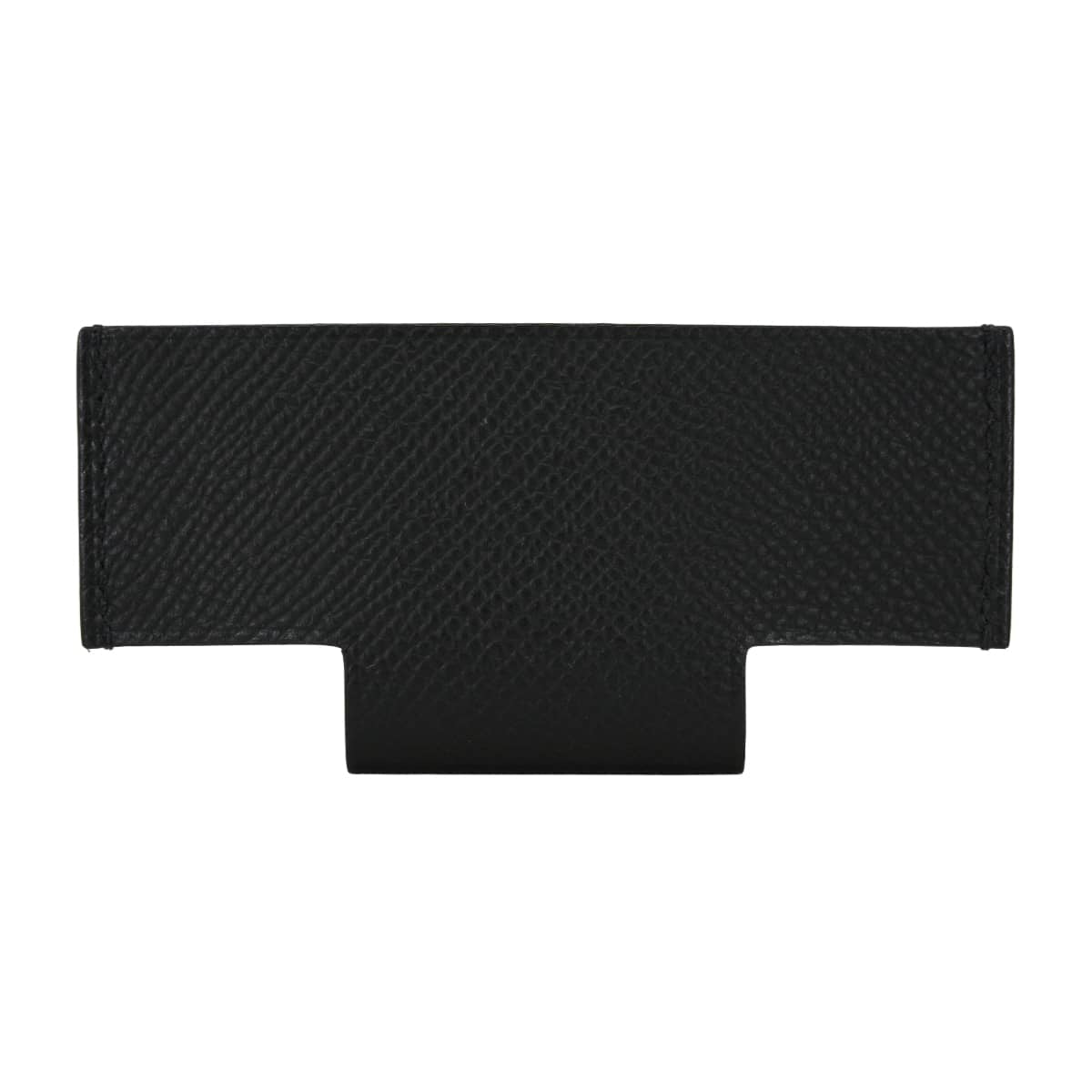 HERMES card holder H Pocket Noir (Black) Veau Epsom Stamp K[EXCELLENT][Authentic]