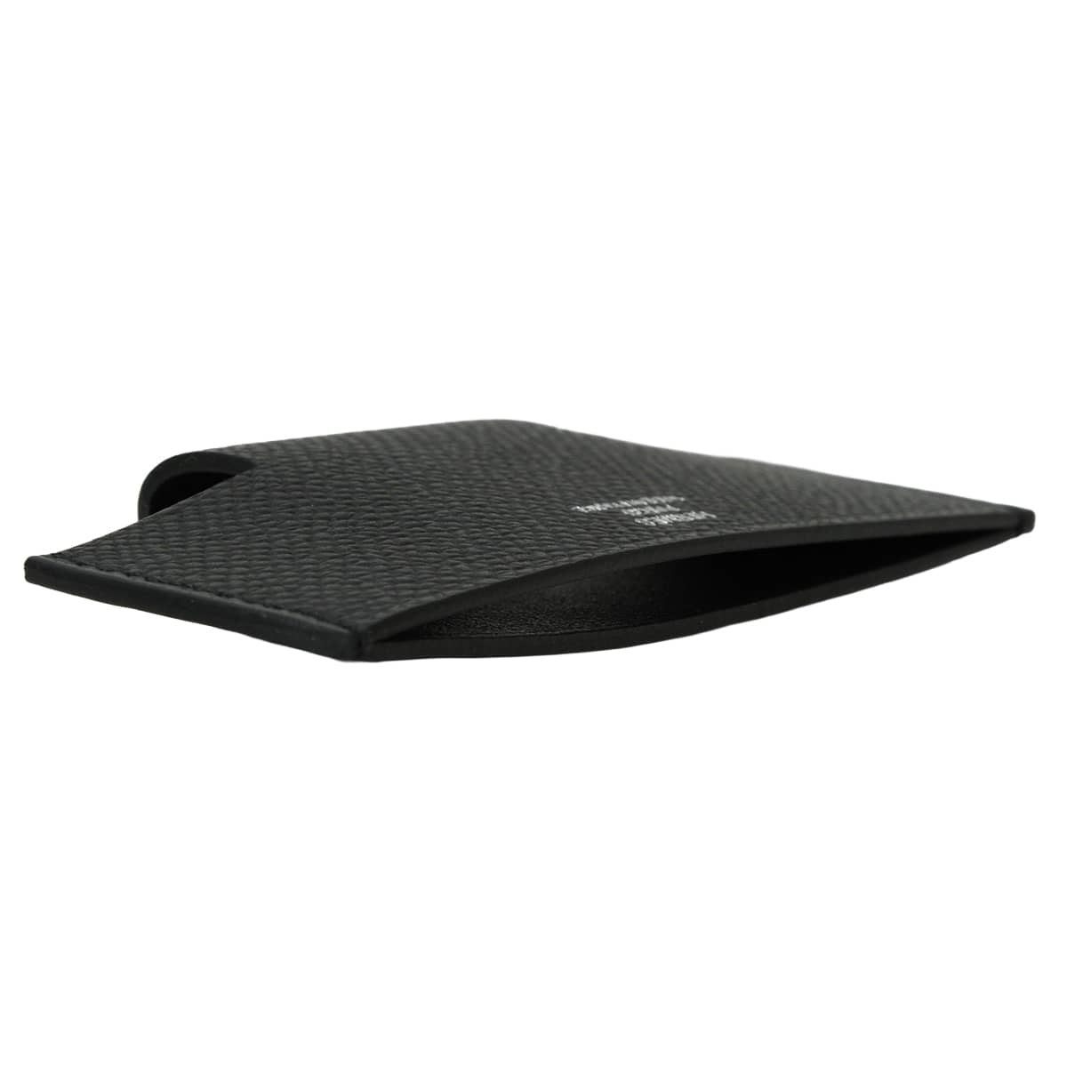 HERMES card holder H Pocket Noir (Black) Veau Epsom Stamp K[EXCELLENT][Authentic]