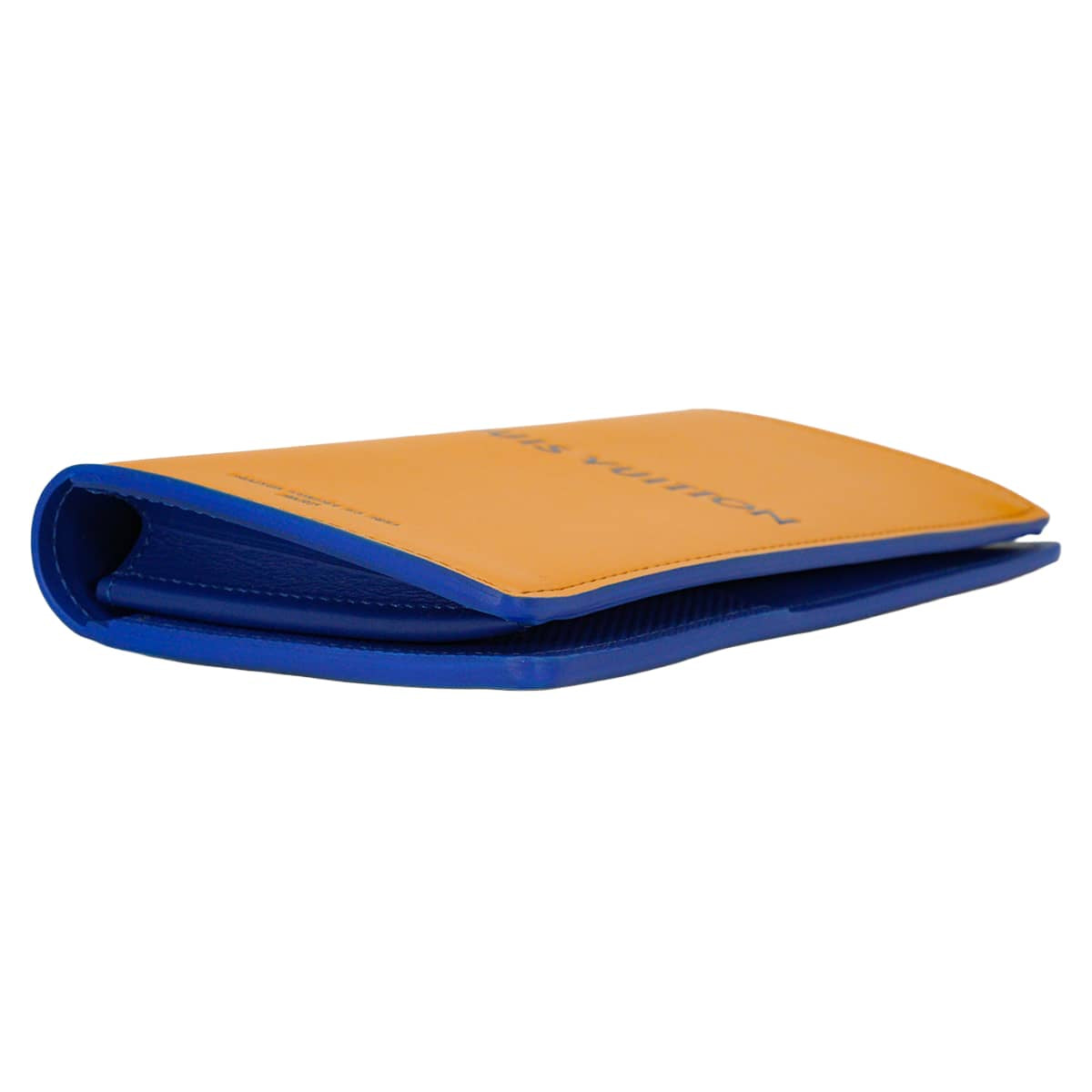 LOUIS VUITTON long wallet Portefeuille Brazza limited to JapanSaffron Orange Cowhide leather Silver HW M2A555[EXCELLENT][Authentic]