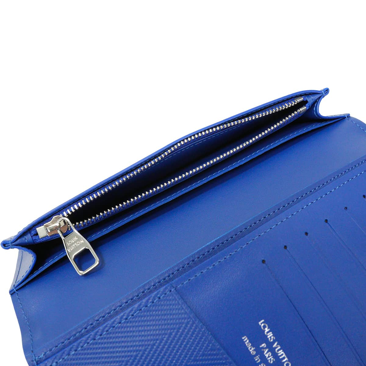 LOUIS VUITTON long wallet Portefeuille Brazza limited to JapanSaffron Orange Cowhide leather Silver HW M2A555[EXCELLENT][Authentic]