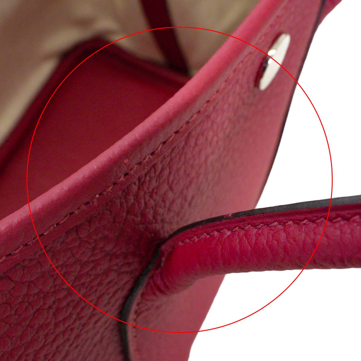 HERMES tote bag Garden Party 30 TPM All Leather Rouge Grenade Vache Country Silver HW Stamp C[EXCELLENT][Authentic]