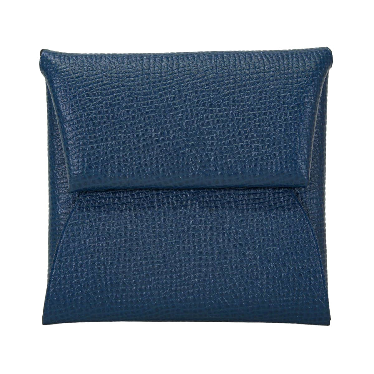 HERMES change purse Bastia Bleu de Malte Veau Epsom Silver HW Stamp C[EXCELLENT][Authentic]