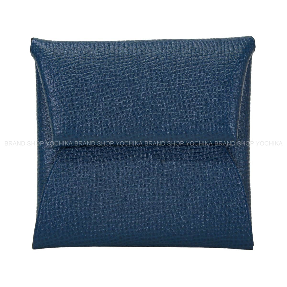 HERMES change purse Bastia Bleu de Malte Veau Epsom Silver HW Stamp C[EXCELLENT][Authentic]