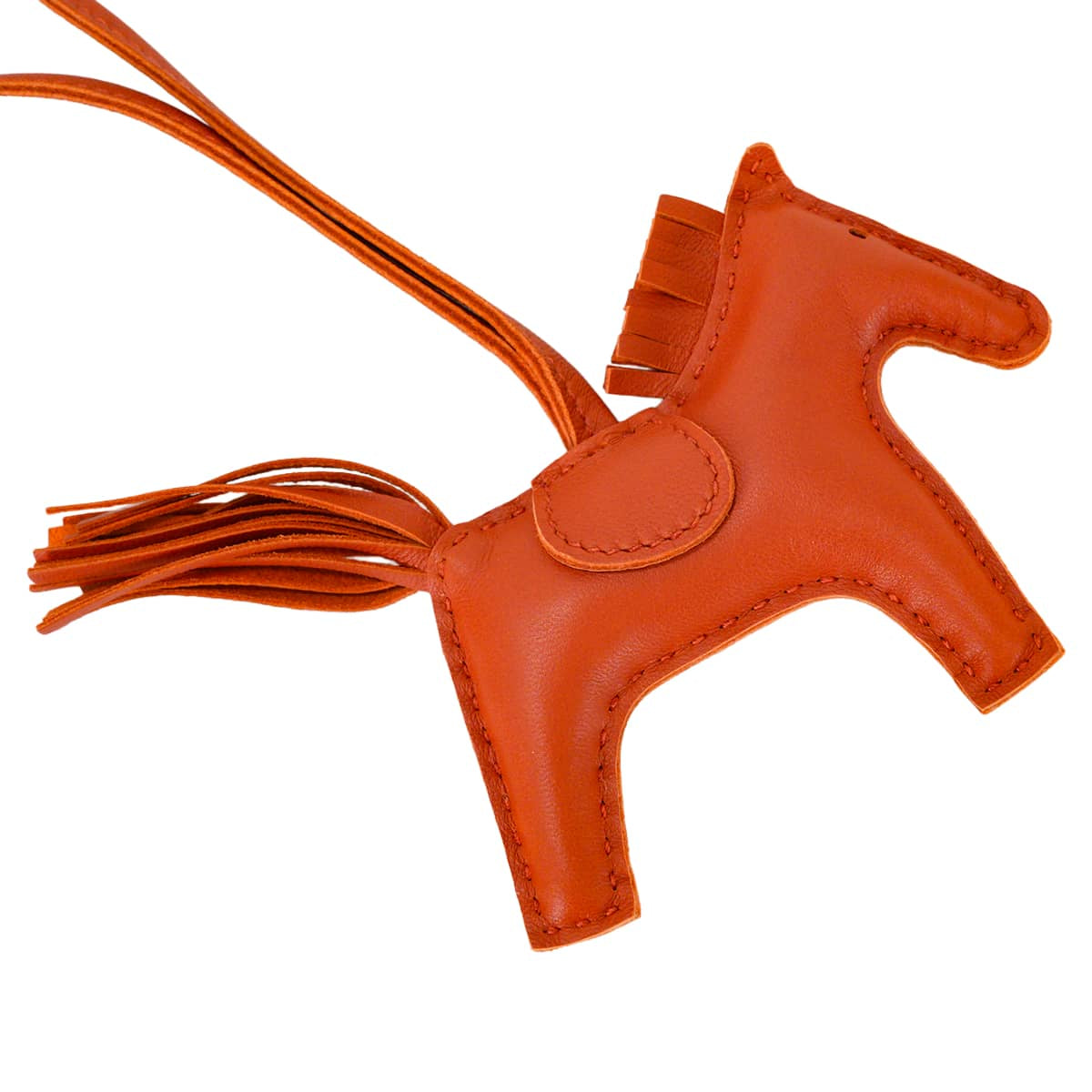 HERMES bag charm Rodeo PM Terre Battue Agneau Milo Stamp Ｃ[EXCELLENT][Authentic]