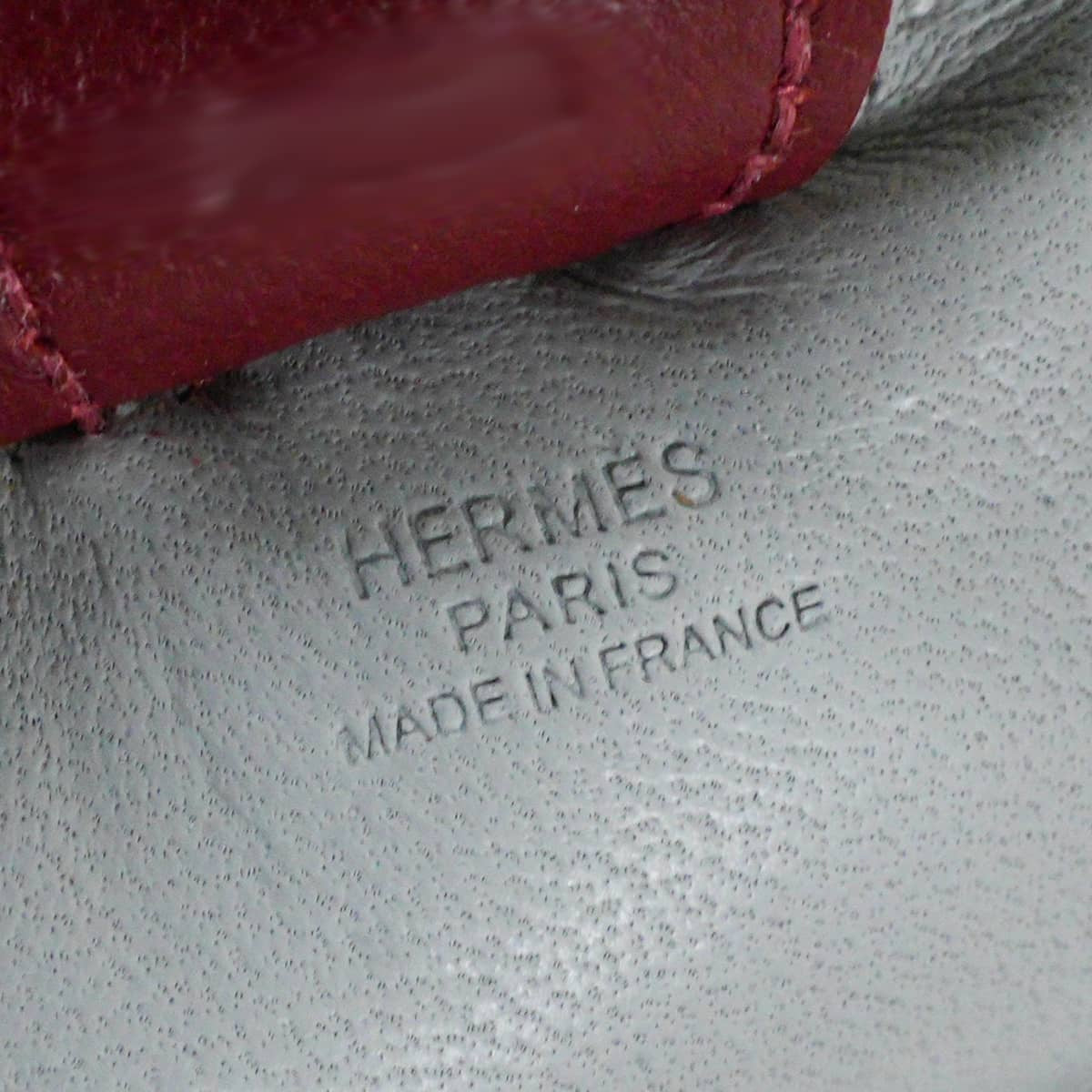 HERMES bag charm Rodeo PM Bleu Glacier/Curry/Rouge H Agneau Milo Stamp A[EXCELLENT][Authentic]