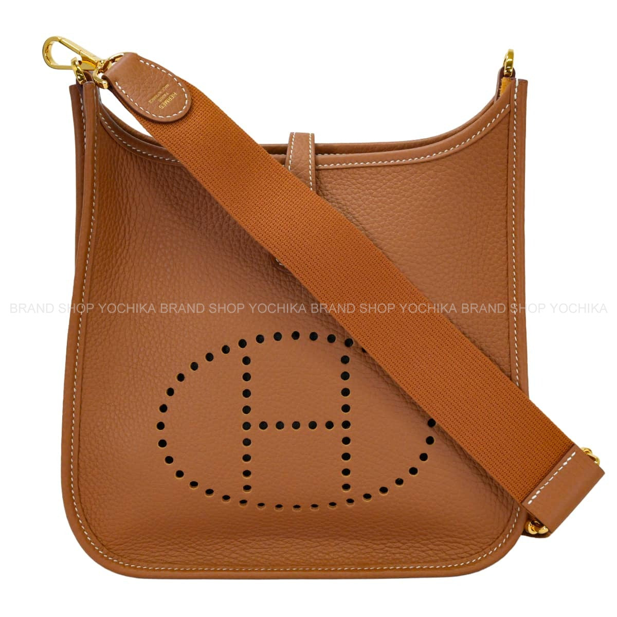 HERMES Shoulder bag Evelyne 23 Gold Taurillon Clemence Gold HW Stamp G[BRAND NEW][Authentic]