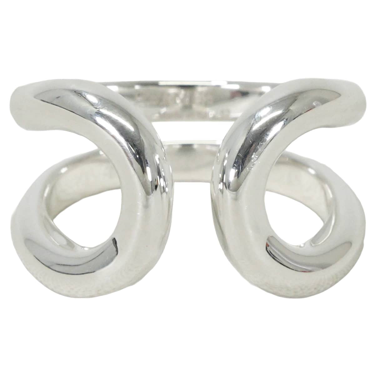 HERMES ring Lima PM Silver Silver925 (SV925 Ag925) #52[EXCELLENT][Authentic]