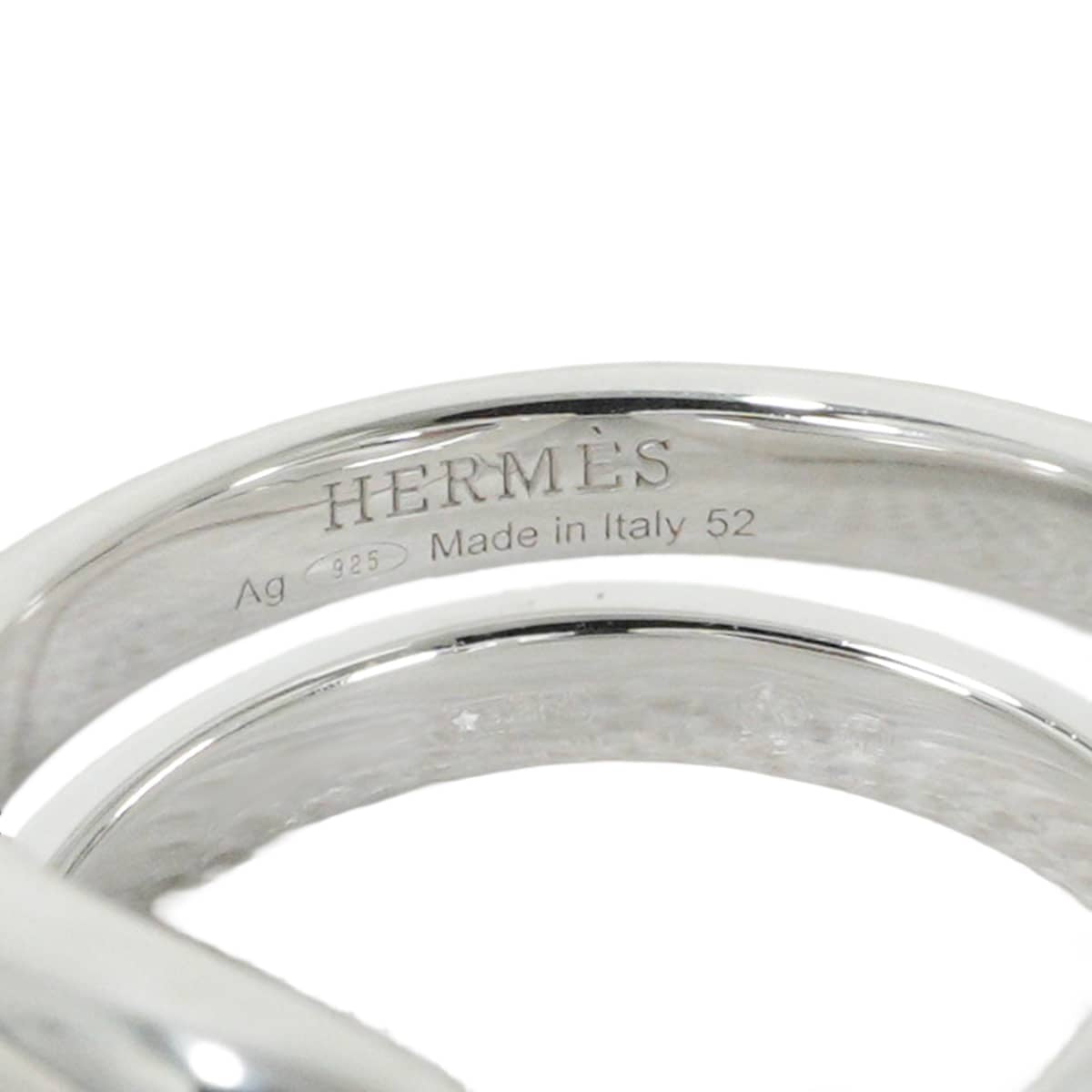 HERMES ring Lima PM Silver Silver925 (SV925 Ag925) #52[EXCELLENT][Authentic]