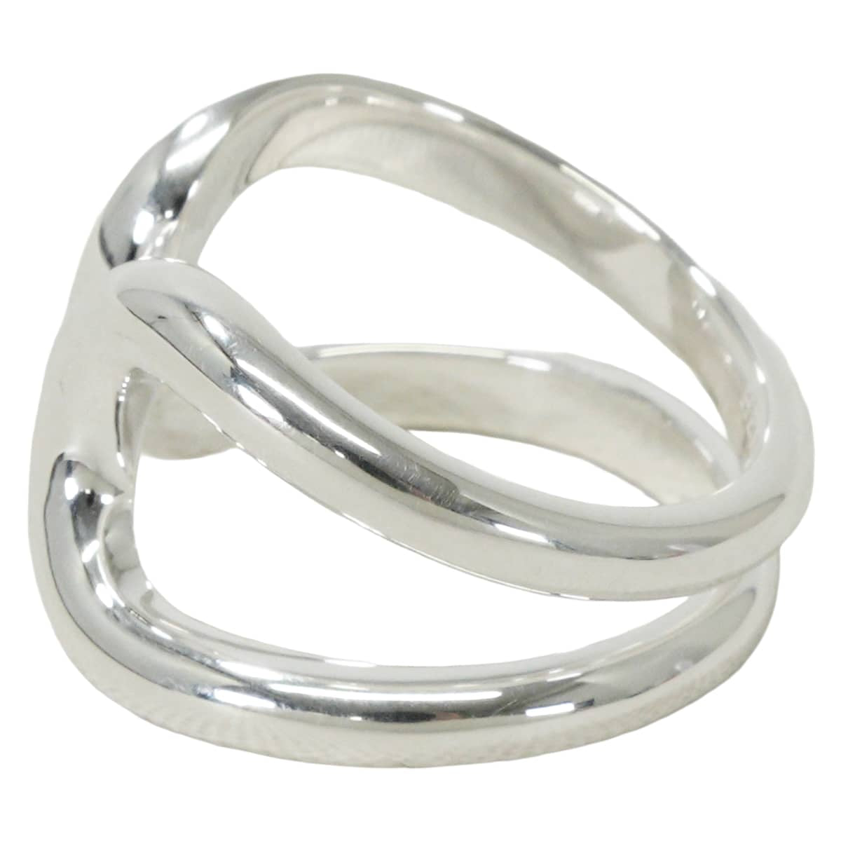 HERMES ring Lima PM Silver Silver925 (SV925 Ag925) #53[EXCELLENT][Authentic]
