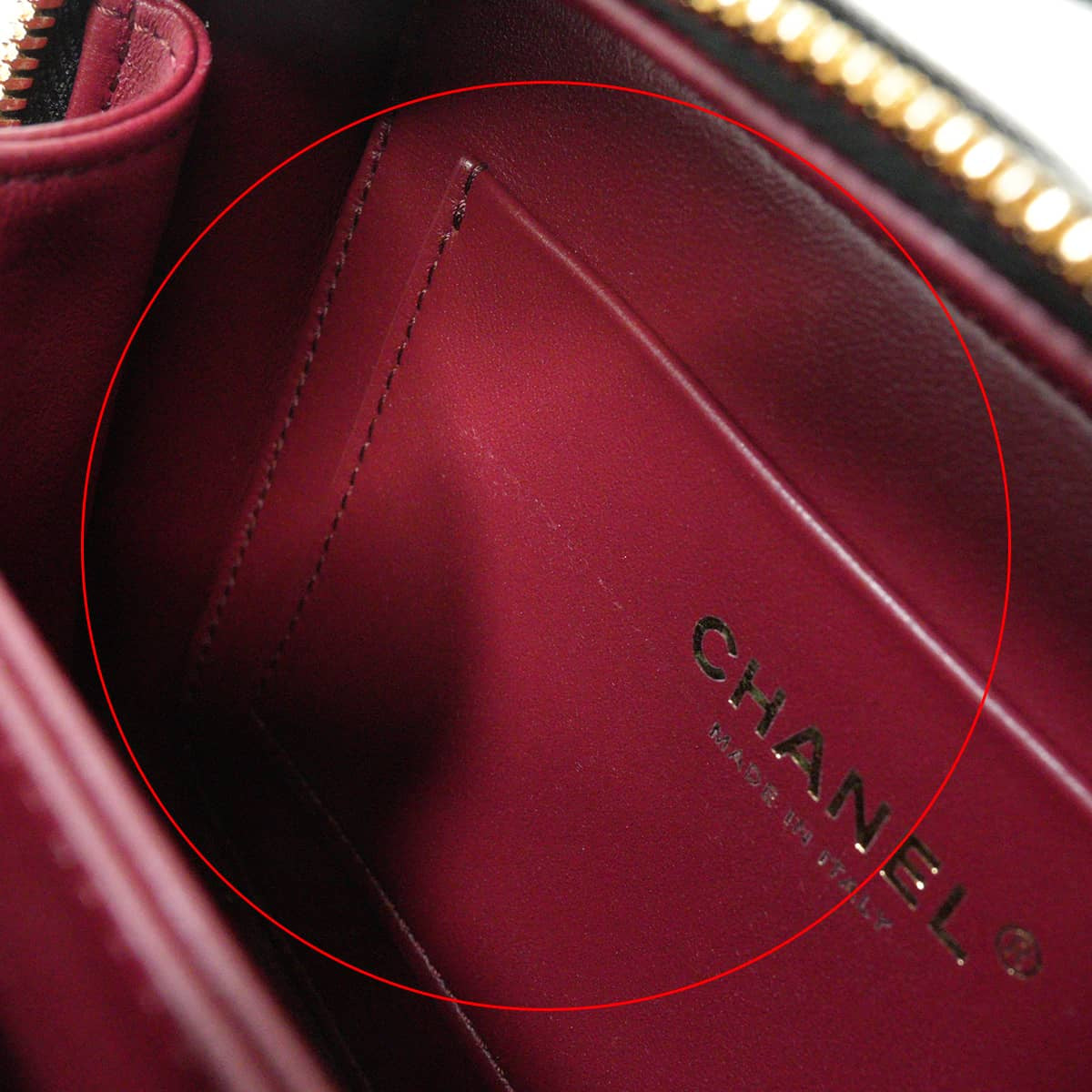 CHANEL Shoulder bag Vanity bag Matelasse COCO Mark chain Blanc (White)/Noir (Black) Graind Calf(Caviarskin) Gold HW AS6552[EXCELLENT][Authentic]