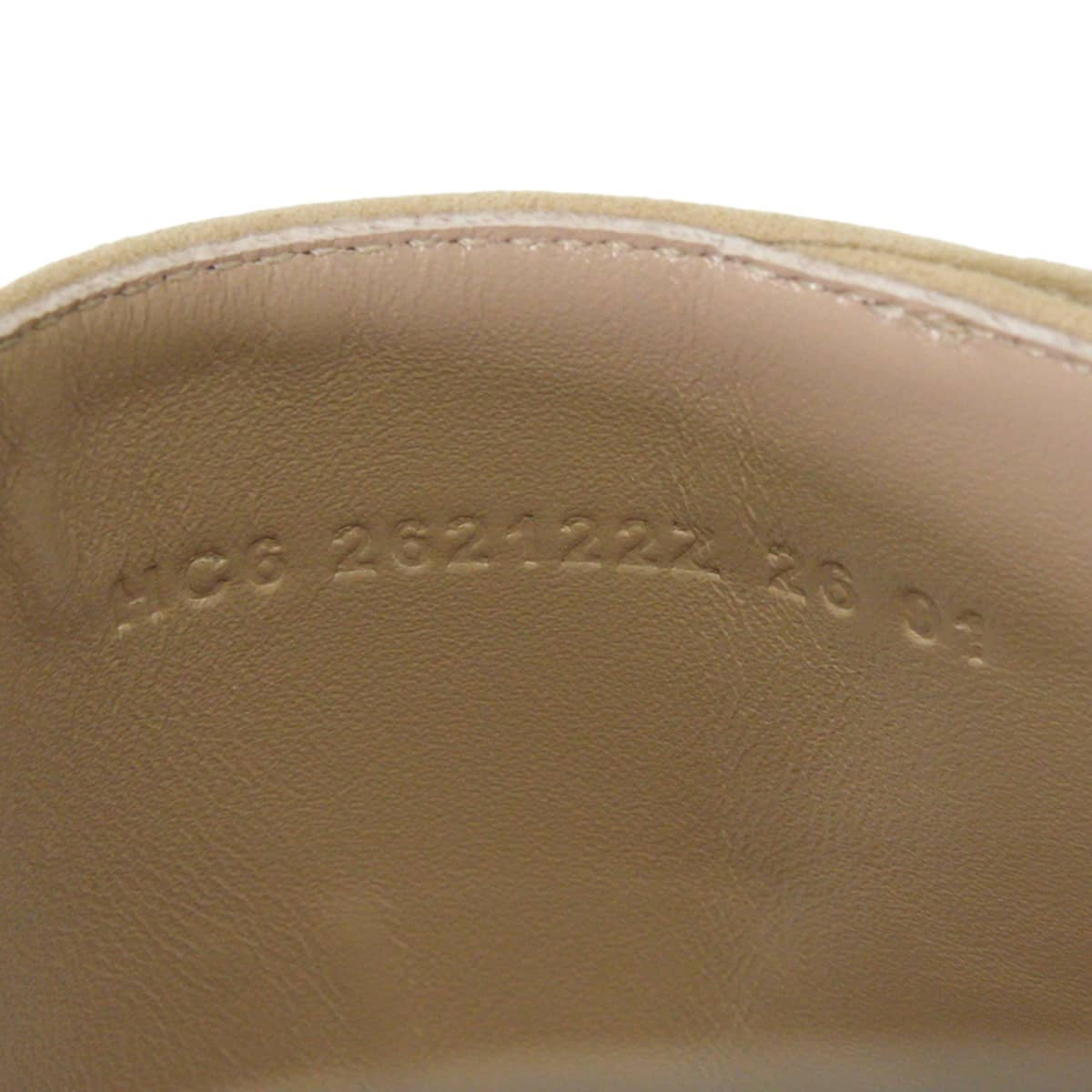HERMES sandals NinaBeige Camel Chevre Velour #36 Silver HW[EXCELLENT][Authentic]