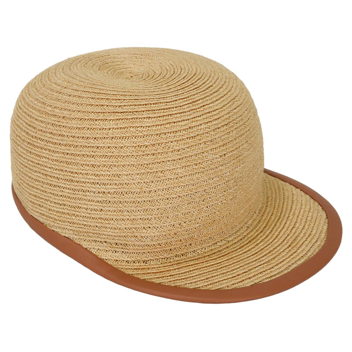 HERMES Casquette Hat Guarantee Sellier button Naturel hemp Silver HW[EXCELLENT][Authentic]