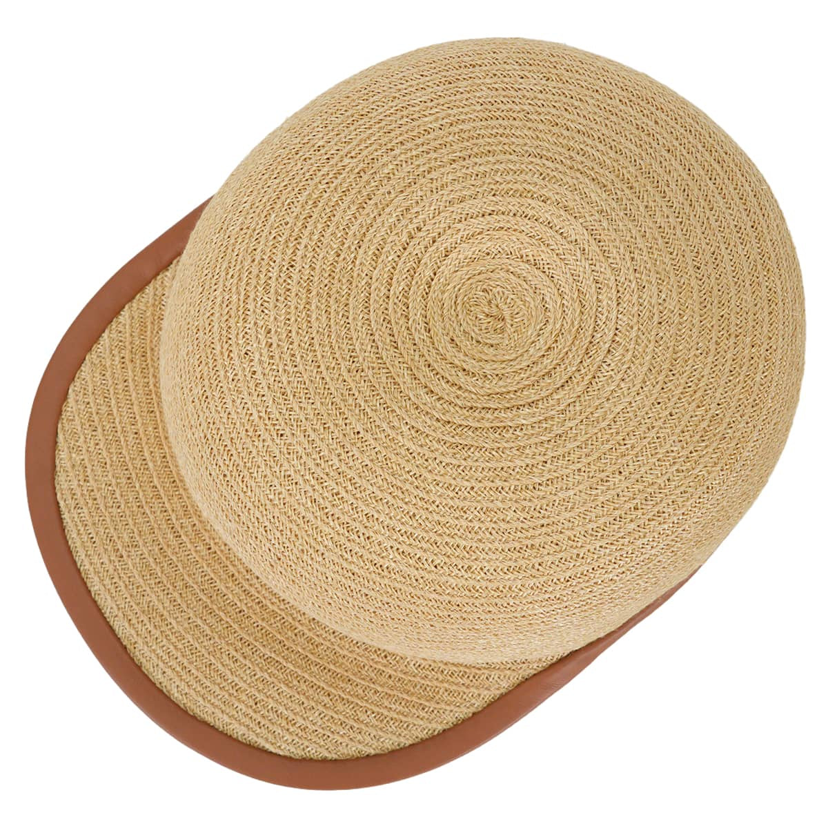 HERMES Casquette Hat Guarantee Sellier button Naturel hemp Silver HW[EXCELLENT][Authentic]