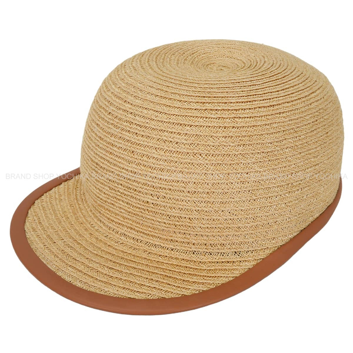 HERMES Casquette Hat Guarantee Sellier button Naturel hemp Silver HW[EXCELLENT][Authentic]